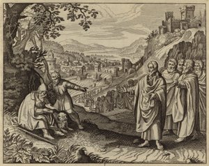 Jezus Christus herstelt het zicht van een blinde bedelaar door European School