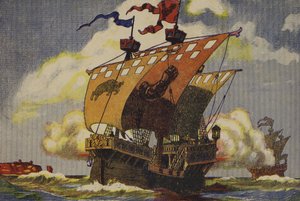 Klaus Störtebeker (kleurenlitho)