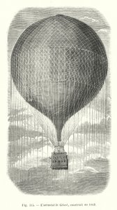 De luchtballon Le Géant, gebouwd in 1863 door European School