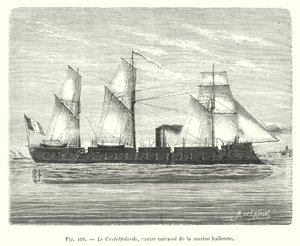 Le Castelfidardo, gepantserd schip van de Italiaanse marine door European School