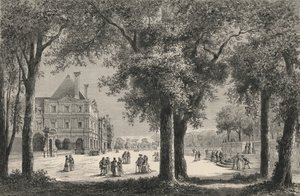 Le Luxembourg Au Temps De Marie De Medicis (gravure) door European School
