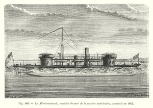 De Miantonomoah, Amerikaanse zeemonitor, gebouwd in 1865 door European School