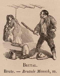 Het geïllustreerde woordenboek: Brutaal; Brute; Brutale mens door European School