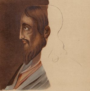 Beeltenis van Jezus Christus: Uit een mozaïek genomen uit de Romeinse catacomben