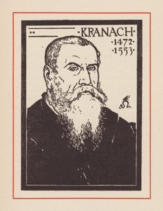 Lucas Cranach de Oudere, Duitse renaissancekunstenaar (litho) door European School