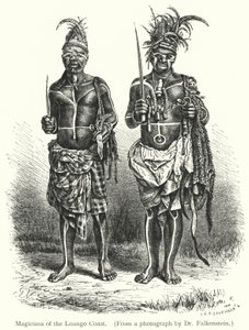 Tovenaars van de Loango-kust (gravure) door European School