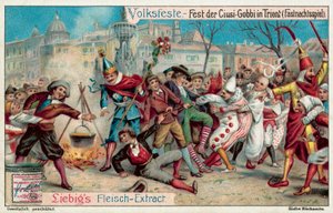 Mardi Gras vieringen in Trento, Italië door European School