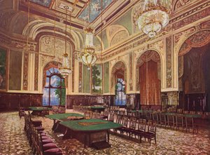 Monte-Carlo, La Nouvelle Salle (kleurenlitho) door European School