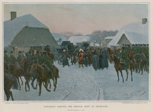 Napoleon verlaat het Franse leger bij Smorgoni