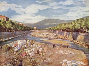 Nice, Le Paillon (kleurenlitho)