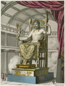 Olympiër Jupiter (ingekleurde gravure)