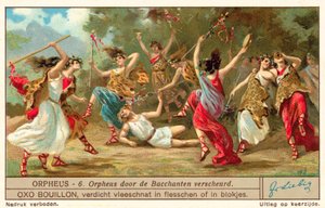 Orpheus verscheurd door de Bacchanten