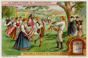 Perdita en Prins Florizel dansen op een festival door European School