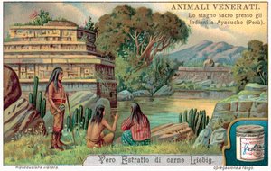 Vijver met heilige vissen in Ayacucho, Peru