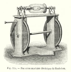 Eerste elektrische machine van Hauksbee