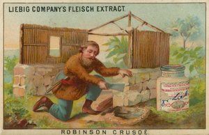 Robinson Crusoe, Bouw van de Hut door European School