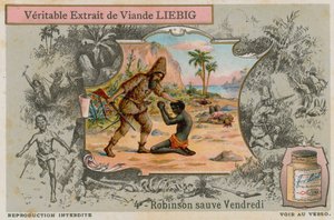 Robinson Crusoe met Vrijdag