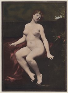 Zittende vrouw
