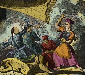 Shing Shi of Ching Shih (overleden 1844). Chinese piratenvrouw van de 19e eeuw. Ze commandeerde een echte vloot waarmee ze admiraal Kwo Lang versloeg.