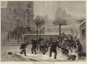 Sneeuwballen (gravure)