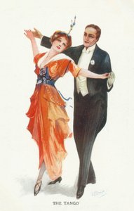 Tango (kleurenlitho) door European School