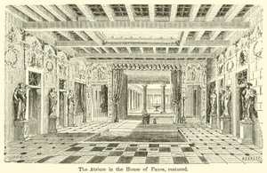 Het Atrium in het Huis van Pansa, gerestaureerd