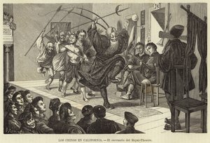 De Chinezen in Californië - Het podium van het Theatre Royal door European School