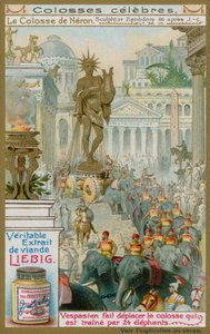De Kolossus van Nero, door de Beeldhouwer Zenodore, 66 AD door European School