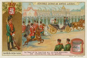 De Kozakkenlijfwacht van de Russische tsaar en tsarina