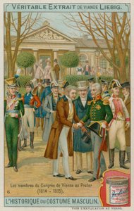De leden van het Verdrag van Wenen in 1815