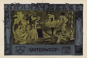 De Onderwereld (kleur litho)