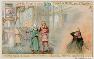 De bruiloft van Robert en prinses Isabelle terwijl Bertram naar de hel afdaalt door European School