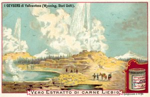De geisers van Yellowstone National Park, Wyoming, VS