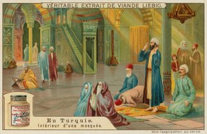 Het interieur van een Turkse moskee door European School