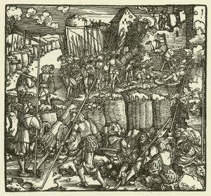 De bestorming van een kasteel, 1532 door European School