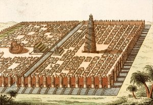 Toren van Babel, Koninklijk Paleis en Hangende Tuinen van Babylon