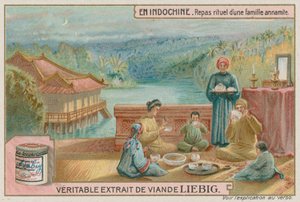 Traditionele familiemaaltijd in Vietnam