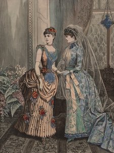 Twee vrouwen in Victoriaanse kleding