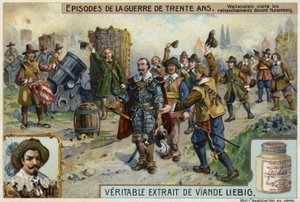 Wallenstein bezoekt de verschansingen voor Neurenberg, 1632