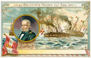 Wilhelm von Tegetthof, Oostenrijkse admiraal, en de Slag bij Lissa