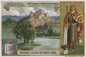 Württemberg: Wirtemberg Kasteel en Ulrich I, graaf van Württemberg, 1260 door European School
