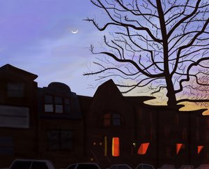 9th Street, Brooklyn, 2016 (met de hand getekend op een iPad met een Apple potlood)