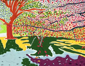 Vroege herfst, Prospekt park (digitale kunst)