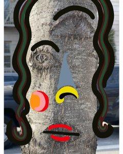 Illustratie van boomgezicht met behulp van fotografie en tekeningi Brooklyn (digitale kunst)