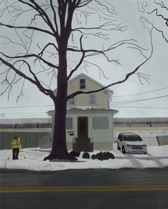 Jamaica, Queens (digitale kunst) door Evan Sklar