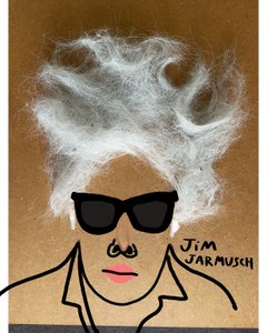 Jim Jarmusch (collagetekening) door Evan Sklar