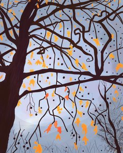 Londen Planetree , Brooklyn (digitale kunst) door Evan Sklar