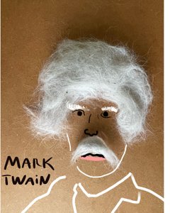 Mark Twain (collagetekening)
