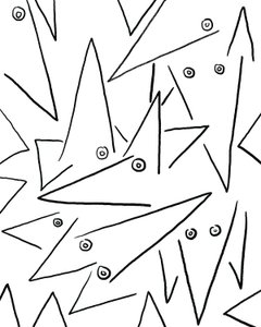 Too Many Dogs, c.2020-24 (digitale kunst) door Evan Sklar