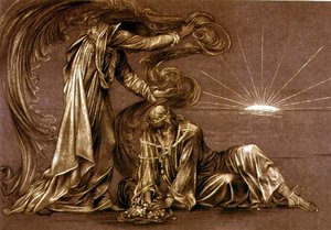 Afgewerkte studie voor Earthbound, ca. 1897